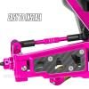BRCatWPark RC Turnbuckles Camber Links Upgrades Part for 1/10 Slash 4X4 VXL/Rustler 4X4 VXL/Stampede 4X4 VXL/Bandit 4WD VXL,Aluminum Adjustable Turnbuckles Hop-Up,Pink view 4