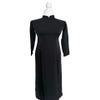 A1 Black Ao dai Vietnam Traditional Ao Dai For Women, Vietnamese Dress For Women, Tet Lunar New Year (XL) view 2