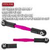 BRCatWPark Aluminum Turnbuckles Camber Links Upgrades Part for 1/10 Big Rock 3S V3 4WD BLX 1/8 Typhon 3S / Mega 550 V3 4WD BLX,Pink (Mismatch Big Rock V1 or V2 Model rc car) view 2