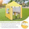 Hadisi Outdoor Playhouse Cover,600D Heavy Duty Waterproof Play House Covers,56" W x56 D x60 H,Suitable for All Around Playtime Patio with Canopy Playset -Yellow view 4