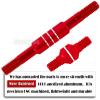 BRCatWPark RC Turnbuckles Camber Links Upgrades Part for 1/10 Slash 4X4 VXL/Rustler 4X4 VXL/Stampede 4X4 VXL/Bandit 4WD VXL,Aluminum Adjustable Turnbuckles Hop-Up,Red view 3