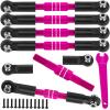 BRCatWPark RC Adjustable Turnbuckles Camber Links Upgrades Part for 1/8 Typhon 3S 4WD BLX / Mega 550 1/10 Big rock 3S 4WD BLX,Pink (Not for Big rock V1 or V2 model rc car) view 1
