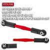 BRCatWPark Aluminum Turnbuckles Camber Links Upgrades Part for 1/10 Big Rock 3S V3 4WD BLX 1/8 Typhon 3S / Mega 550 V3 4WD BLX,Red (Mismatch Big Rock V1 or V2 Model rc car) view 2