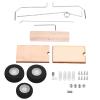 BONKZEBU KT DIY Metal Fixed Wing Model Aircraft Landing Gear Wheel Universal Set for RC Accessories Wood view 1