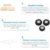 BONKZEBU KT DIY Metal Fixed Wing Model Aircraft Landing Gear Wheel Universal Set for RC Accessories Wood view 2