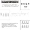 BONKZEBU KT DIY Metal Fixed Wing Model Aircraft Landing Gear Wheel Universal Set for RC Accessories Wood view 3