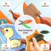 Safety Scissors for Kids, Retractable Small Scissors for Toddler Craft Ages 3-5 2-4 1-3, Cute Toddler Craft Preschool-Yellow view 3