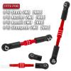 BRCatWPark Aluminum Turnbuckles Camber Links Upgrades Part for 1/10 Slash 2WD VXL/Rustler 2WD VXL/Bandit 2WD VXL/Stampede 2WD VXL,RC Alloy Adjustable Turnbuckles Hop-Up,Red view 2