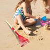 CoudarTitie Children's Gardening Set with Wooden Tools for and Learning, Leaf rake view 4