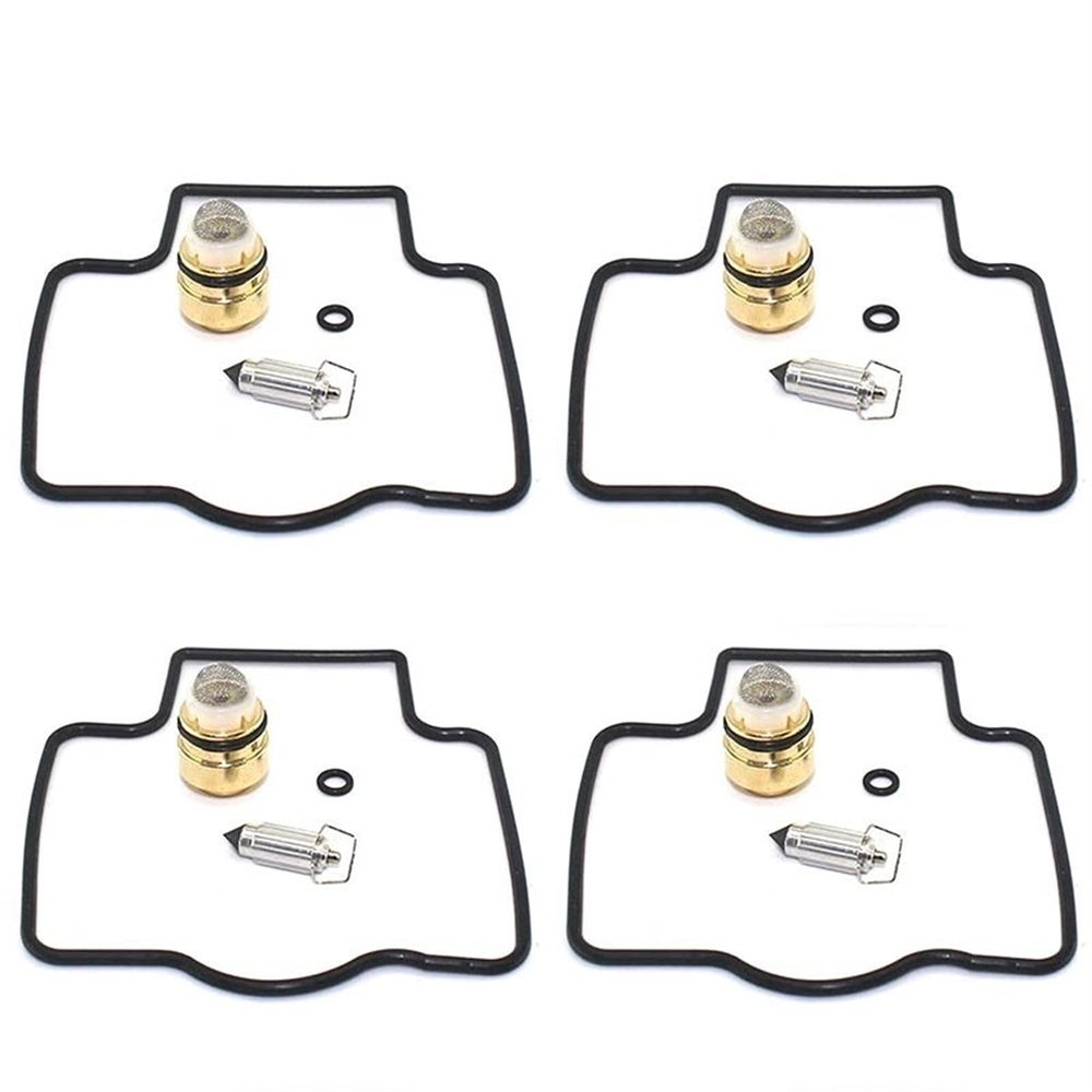 4PCS Carburetor Repair Kit, Compatible with ZX-7 ZX-7R ZX-9R ZX-10 Ninja ZX1000 B ZX750 ZX900B ZX 750 900 1000 Motorcycle Repair Injector Repair Kit