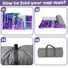 Duckbe Toddler Daycare Nap Mat - Preschool Sleeping Bag with Pillow and Blanket, Custom Preschool Nap Gift for Kids, Comfortable & Cozy Nap Mat for Toddler Girl and Boy, Purple Gradient view 4
