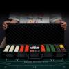 JIESITE 14 Gram Clay Poker Chips Set Texas Holdem 500PCS Poker Chips Set Blank Chips with High-End Chip Case and Poker Accessories for Blackjack Poker Games (F 500PCS Blank Chips) view 2
