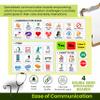 Plastic Communication Board for Non Verbal Adults, Picture Symbol Communication Cards for Aphasia, Stroke Patients, Hospital and Care Home use view 2