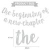 BEISHIDA The Beginning of A New Chapter Banner, Farewell party Decoration,Graduation Sign 2026 Banner,Happy retirement Supplies,Going away party Sign Garland,Graduation banner Glitter Silver view 3