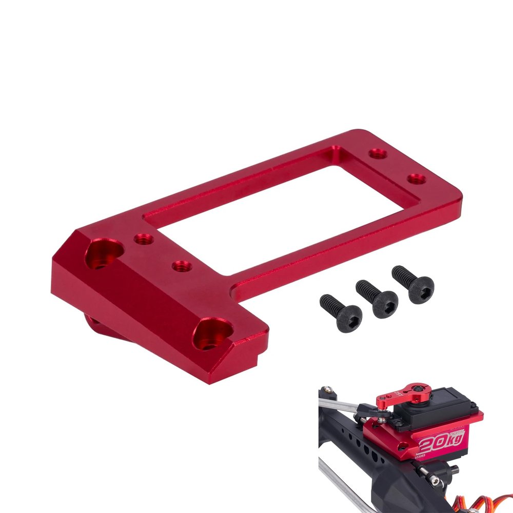 AMK Capra Servo Mount, Aluminum Behind The Front Axle Servo Mount, Front Axle Servo Mount for 1/10 RC Crawler Car VP Capra F9 DIY LCG Chassis Upgrade Parts
