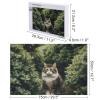 1000 PCS Jigsaw Puzzle for Adults Wooden Challenging Puzzle Cat in The Garden Custom Personalized Picture Puzzle for Adults & Kids Family Game Nights Wooden Puzzle view 2
