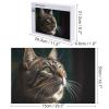 1000 PCS Jigsaw Puzzle for Adults Wooden Challenging Puzzle Tabby Cat Pictures Custom Personalized Picture Puzzle for Adults & Kids Family Game Nights Wooden Puzzle view 2
