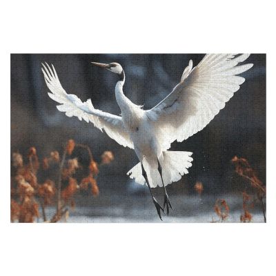 1000 PCS Jigsaw Puzzle for Adults Wooden Challenging Puzzle Crane Dancing Custom Personalized Picture Puzzle for Adults & Kids Family Game Nights Wooden Puzzle