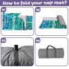 Duckbe Toddler Daycare Nap Mat - Preschool Sleeping Bag with Pillow and Blanket, Custom Preschool Nap Gift for Kids, Comfortable & Cozy Nap Mat for Toddler Girl and Boy, Green Gradient view 4