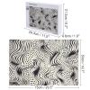 1000 PCS Jigsaw Puzzle for Adults Wooden Challenging Puzzle Wavy Lines and Dots Custom Personalized Picture Puzzle for Adults & Kids Family Game Nights Wooden Puzzle view 2
