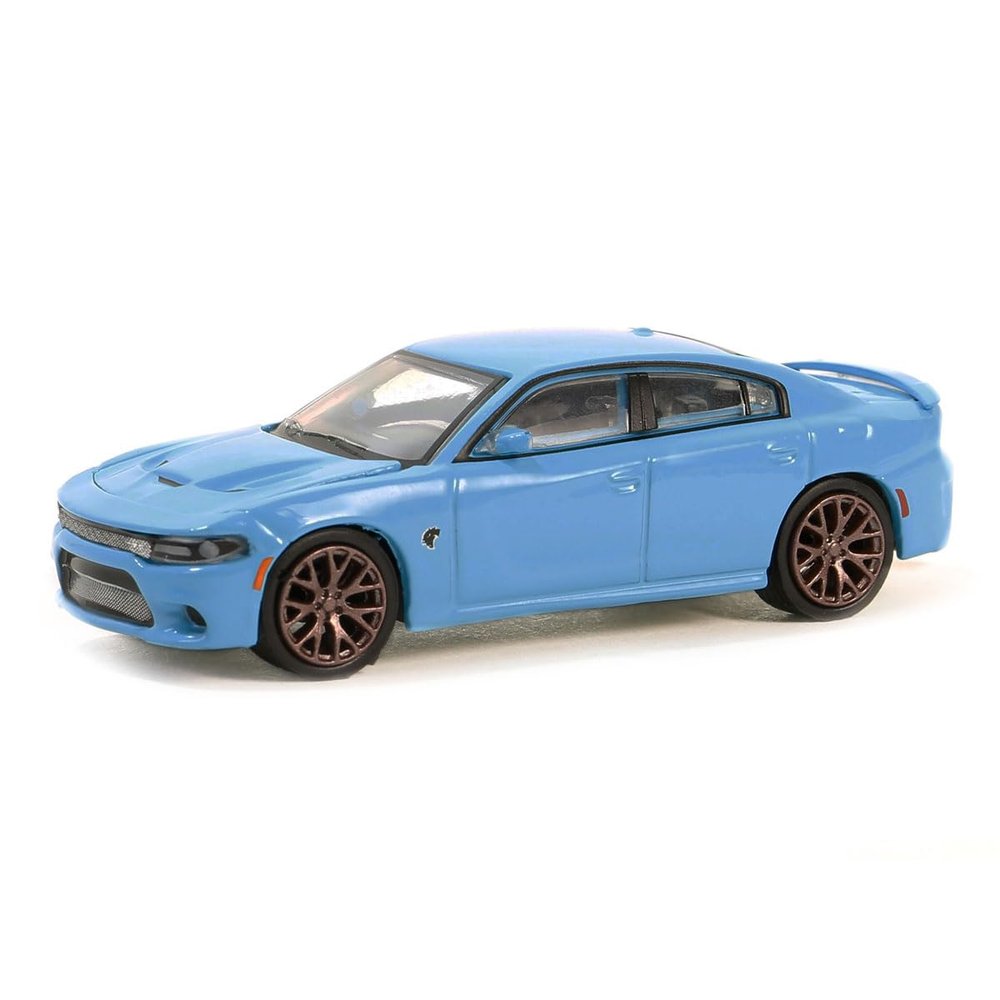 Truck 1/64 2016 Dodge Charger SRT Hellcat B5 Blue Greenlight Muscle Series 28 13350-D