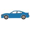 Truck 1/64 2016 Dodge Charger SRT Hellcat B5 Blue Greenlight Muscle Series 28 13350-D view 3