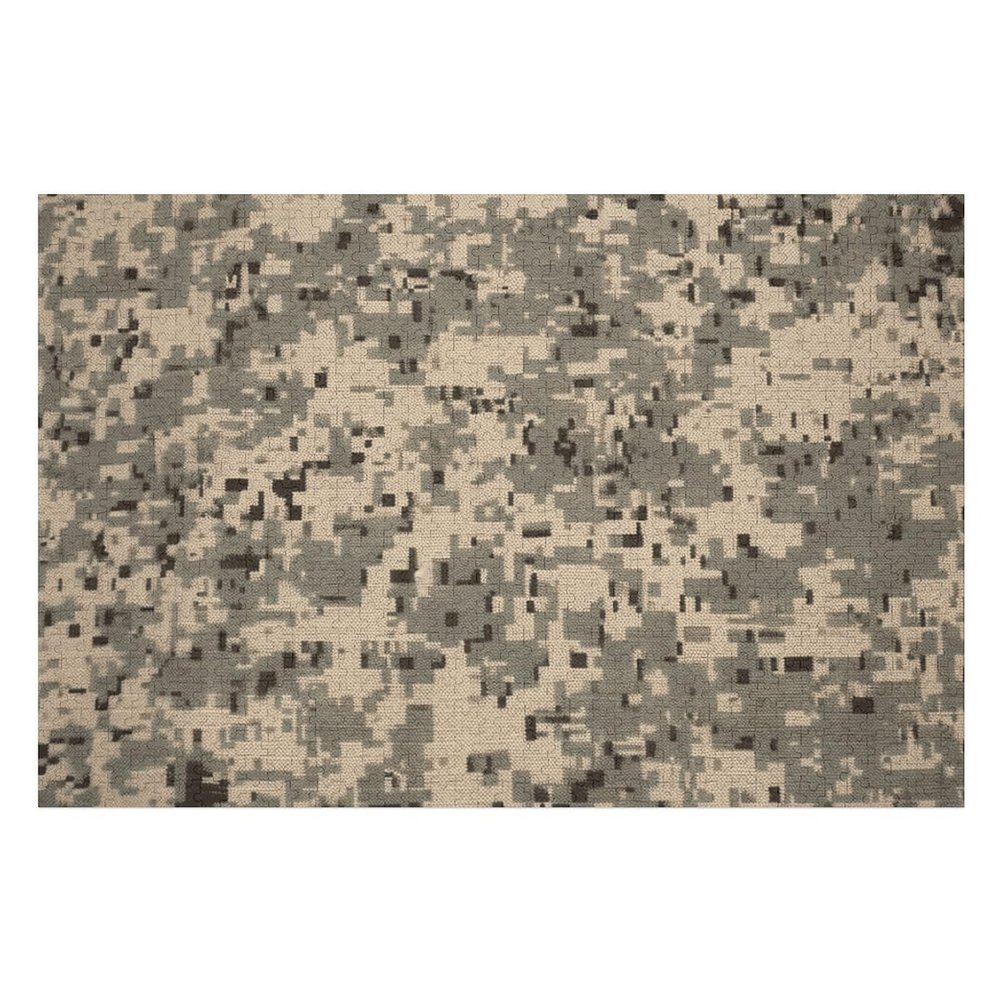 1000 PCS Jigsaw Puzzle for Adults Wooden Challenging Puzzle Army Digital Camouflage Custom Personalized Picture Puzzle for Adults & Kids Family Game Nights Wooden Puzzle