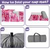 Duckbe Toddler Daycare Nap Mat - Preschool Sleeping Bag with Pillow and Blanket, Custom Preschool Nap Gift for Kids, Comfortable & Cozy Nap Mat for Toddler Girl and Boy, Pink Gradient view 4