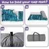 Duckbe Toddler Daycare Nap Mat - Preschool Sleeping Bag with Pillow and Blanket, Custom Preschool Nap Gift for Kids, Comfortable & Cozy Nap Mat for Toddler Girl and Boy, Ocean & White view 4