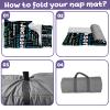 Duckbe Toddler Daycare Nap Mat - Preschool Sleeping Bag with Pillow and Blanket, Custom Preschool Nap Gift for Kids, Comfortable & Cozy Nap Mat for Toddler Girl and Boy, Black & White 02 view 4