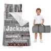 Duckbe Toddler Nap Mat - Preschool Sleeping Bag with Pillow and Blanket, Customizable, Light Grey & White view 1