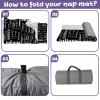 Duckbe Toddler Daycare Nap Mat - Preschool Sleeping Bag with Pillow and Blanket, Custom Preschool Nap Gift for Kids, Comfortable & Cozy Nap Mat for Toddler Girl and Boy, Black & White view 4