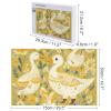 1000 PCS Jigsaw Puzzle for Adults Wooden Challenging Puzzle Ducks and Flowers Custom Personalized Picture Puzzle for Adults & Kids Family Game Nights Wooden Puzzle view 2