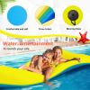 ZIPEAK Lily Pad Floating Mat, 8' x 4' Floating Mat for Lake, 3-Layer Tear-Resistant XPE Foam with a 16.4 FT Bungee Tether, A Great Companion for Boat Trips and Pool Fun (8' x 4' x 1.3") view 3