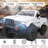 Dodoore RC Truck 1/16 RC Rock Crawler, WPL C24 4x4 RC Pickup Truck, 2.4GHz Remote Control Car, All Terrain Off Road RC Climbing Car with Headlights and 2 Batteries for Adults (White) view 3