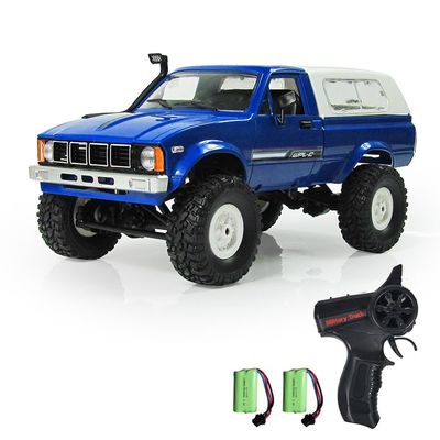 Dodoore RC Truck 1/16 RC Rock Crawler, WPL C24 4x4 RC Pickup Truck, 2.4GHz Remote Control Car, All Terrain Off Road RC Climbing Car with Headlights and 2 Batteries for Adults (Blue)