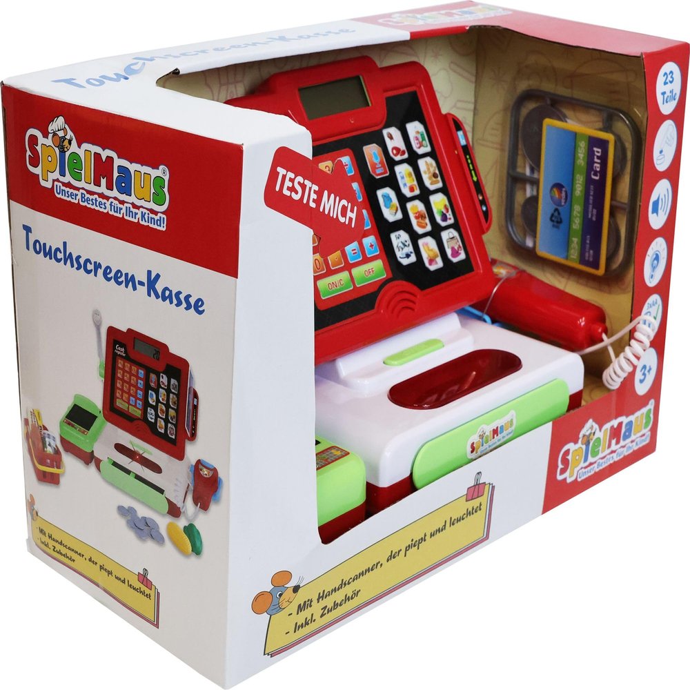 SpielMaus Kitchen Touchscreen Cash Register with Accessories