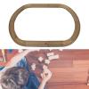 CoudarTitie Premium Wooden Train Set - Deluxe Railway Building, Oval view 4