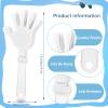ZCYSRLQIN 120 Pcs White Hand Clappers 7.5 Inch Clappers Noisemakers Noise Makers Party Favors Plastic Party Clapper for Sporting Events Cheers Ball Dance Basketball Football Noisemakers White view 2