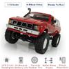 Dodoore RC Truck 1/16 RC Rock Crawler, WPL C24 4x4 RC Pickup Truck, 2.4GHz Remote Control Car, All Terrain Off Road RC Climbing Car with Headlights for Adults (Red) view 3