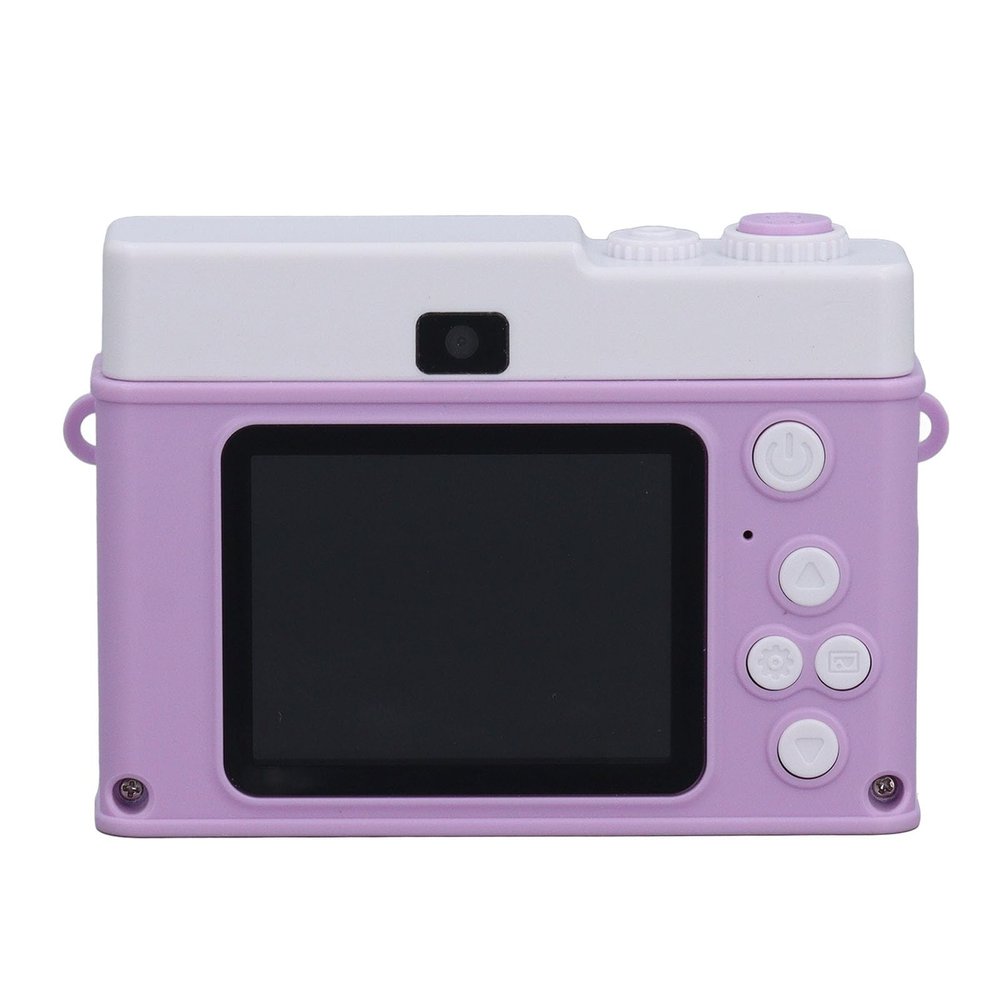 1080P Kids Camera, Point and Shoot Camera Auto Focus with 4X Digital Zoom and 2.0 Inch IPS Screen, Anti Shake Compact Small Camera for Boys Girls Kids (White and Purple)