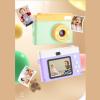 1080P Kids Camera, Point and Shoot Camera Auto Focus with 4X Digital Zoom and 2.0 Inch IPS Screen, Anti Shake Compact Small Camera for Boys Girls Kids (White and Purple) view 3