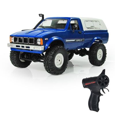 Dodoore RC Truck 1/16 RC Rock Crawler, WPL C24 4x4 RC Pickup Truck, 2.4GHz Remote Control Car, All Terrain Off Road RC Climbing Car with Headlights for Adults (Blue)