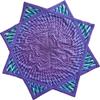 AMAZEABLES Star Air Flow Star, Spinning Cloth Flowstar, Dapo Star, Perfect for Juggling and Flow Arts, Portable and Durable (Purple Blue) view 1