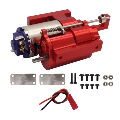 Aosekaa 1:12 Scale Gearbox Transmission Gearbox RC Model Vehicle Parts for C24,Gas,D90 91 96 98 99S Crawler Remote Control Car Truck, red