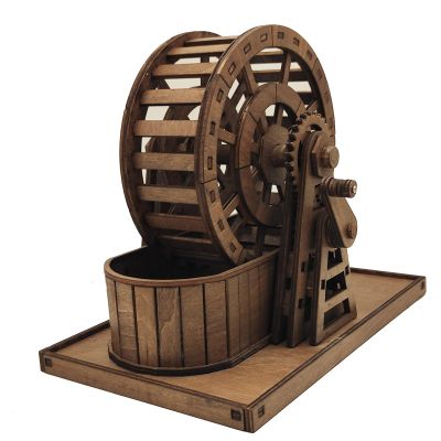 1/12 Wooden Breaking Wheel Scale Model Medieval torture model,Suitable for for 6 inches action figures