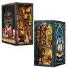 Cutefun DIY Book Nook Kit Craft Gift for Adults,Teens,Girls,DIY Miniature House Booknook Kit Bookshelf Decor,3D Wooden Puzzles for Adults,Tiny Home Model with LED Light view 1
