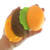 1 Stretchy and Squishy Burger Stress Ball - Doh Filled Buns and Stretchy Toppings Hamburger Fidget Toy Novelty Desk view 4