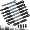 RCHuiWow RC Alloy Turnbuckles Camber Links Upgrades Part for 1/10 Slash 4WD(VXL),Rustler 4WD(VXL),Stampede 4WD(VXL),Bandit 4WD(VXL),Hoss 4WD(VXL) Adjustable Tie Rods & Turnbuckles Hops Up,Titanium view 1