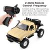 Dodoore RC Truck 1/16 RC Rock Crawler, WPL C14 4x4 RC Semi Truck, 2.4GHz Remote Control Car, All Terrain Off Road RC Climbing Car with LED Lights and 2 Batteries for Adults (Yellow) view 4